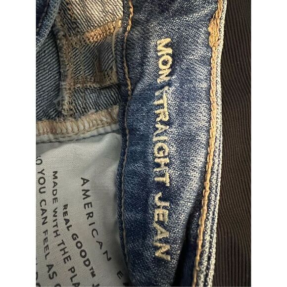 American Eagle Mom Straight Jean Size 0 Reg - Picture 3 of 4